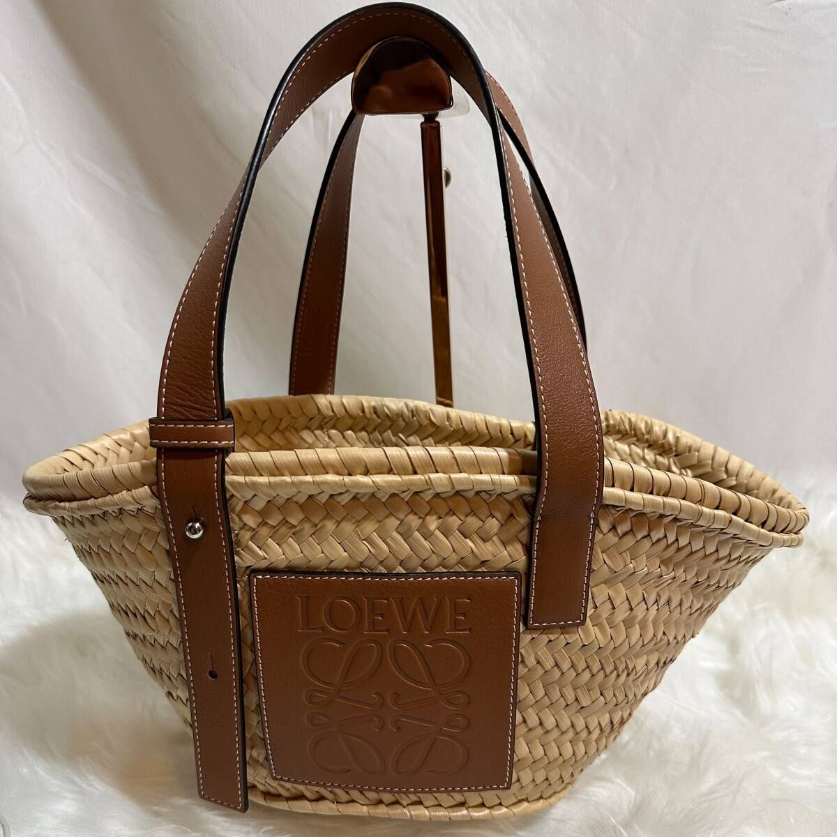 未使用 展示品 ロエベ LOEWE バスケット バッグ スモール カゴ