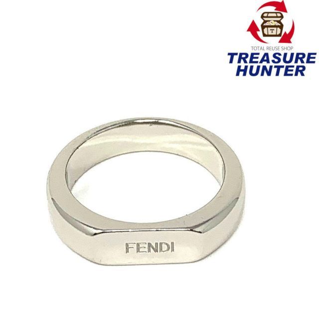 FENDI シルバーリング メタル製 箱付き Sサイズ