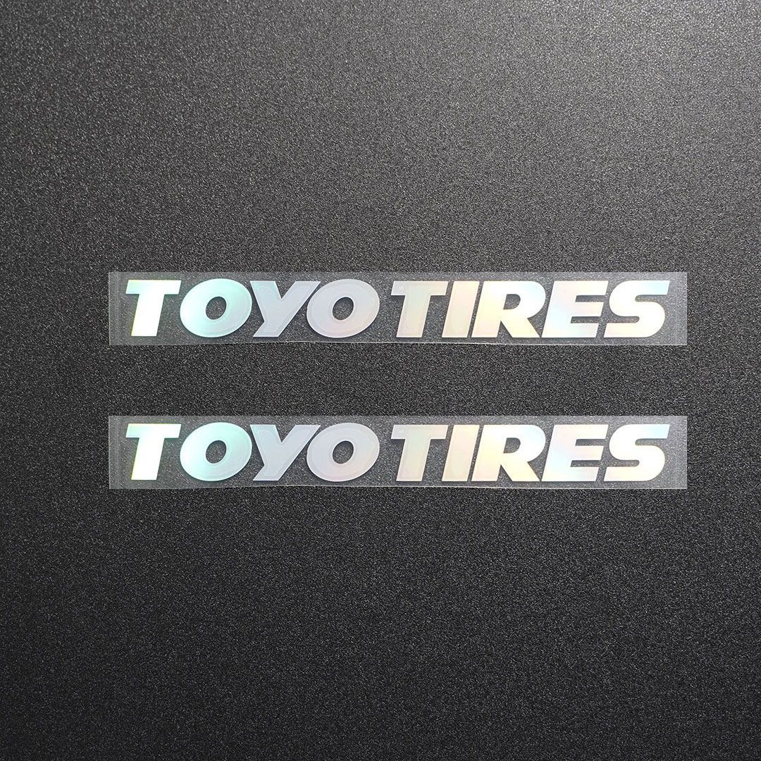 【ポチタ様専用】TOYOTIRESカッティングステッカー TOYO TIRE トーヨータイヤ　カッティングステッカー２枚セット☆ | フリマアプリ ラクマ