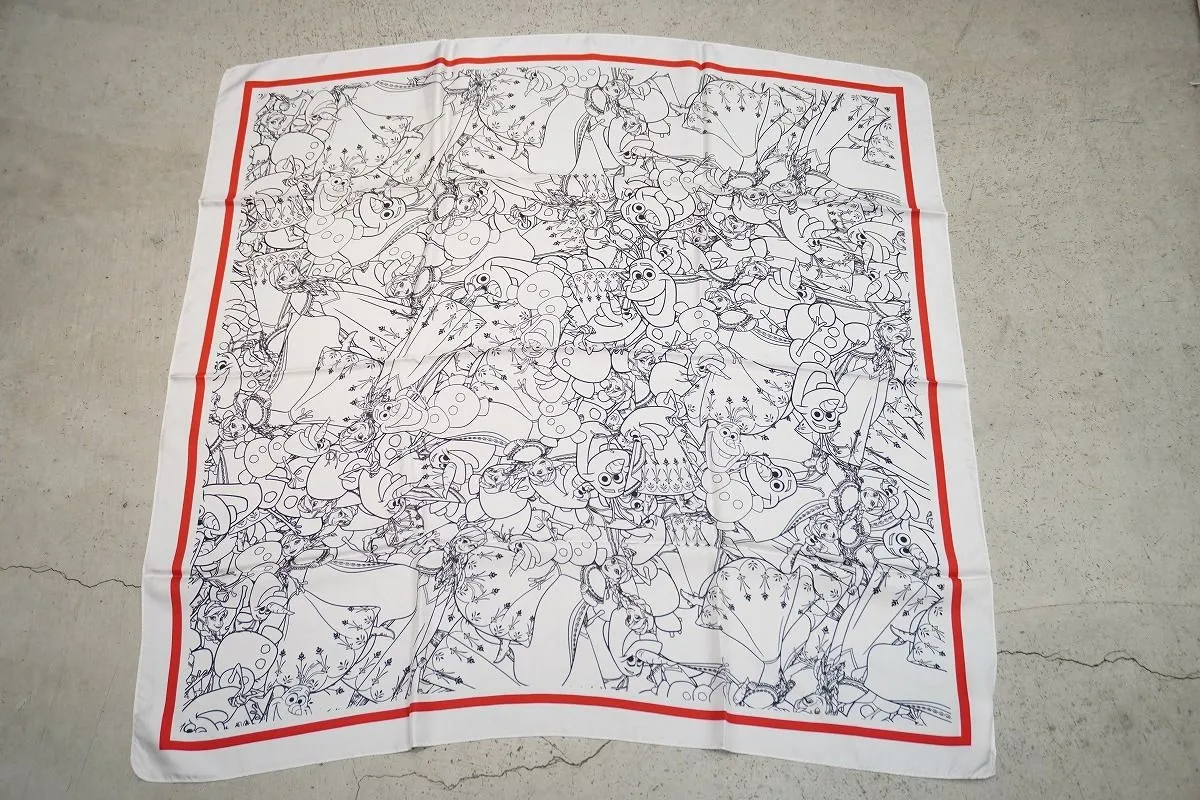 ドット柄シルク comme des garçons スカーフ Fratelli Luigi/BANDANA 別注シルクツイルビンテージドットスカーフ