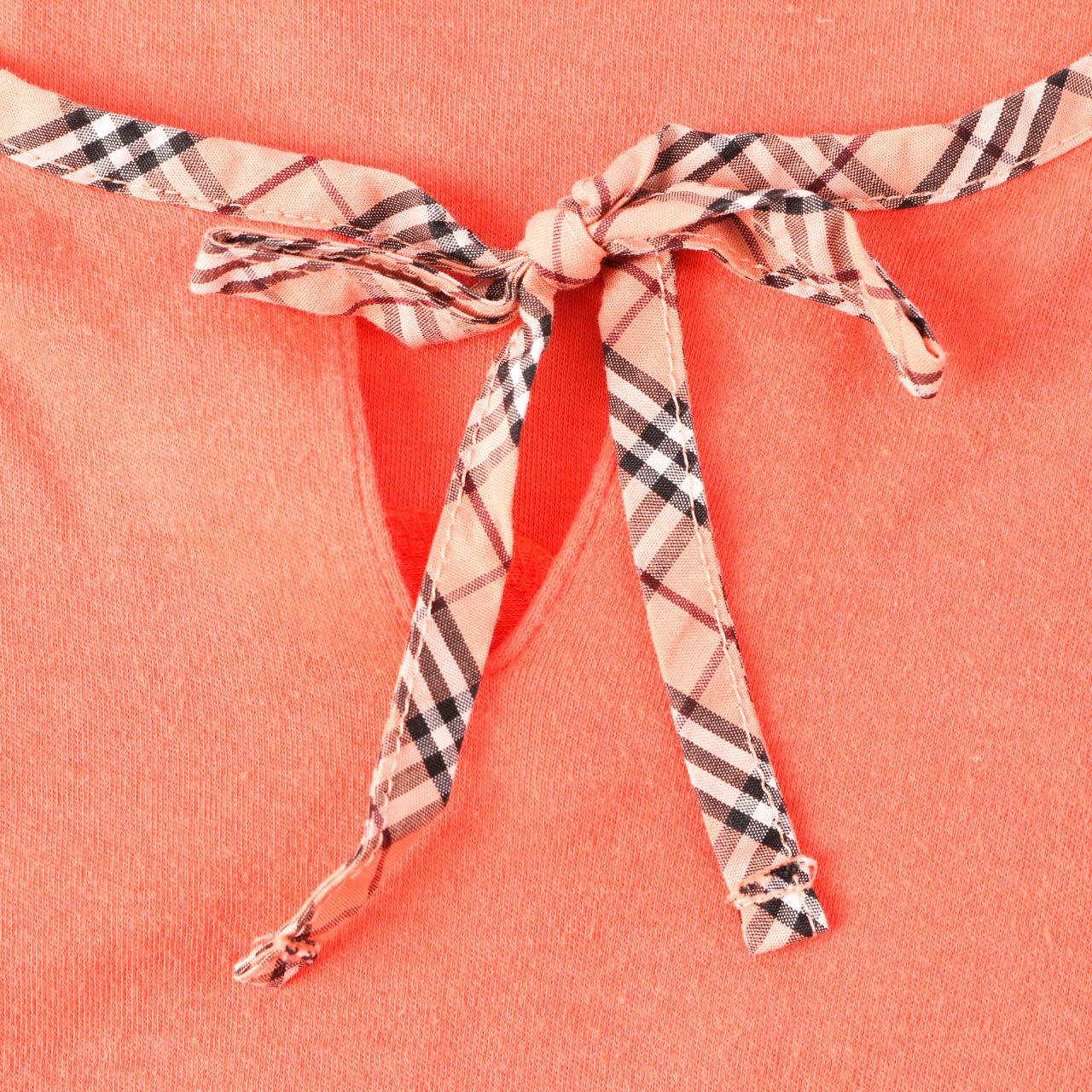 バーバリーブルーレーベル タンクトップ ノバチェック ロゴ スリット