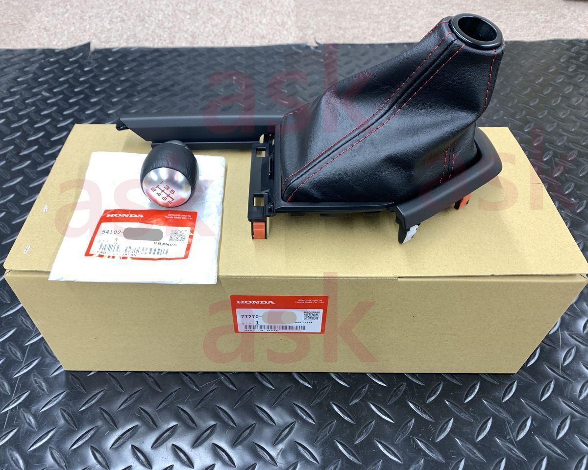 Honda S660用 コンセプトエディション 赤ステッチ シフトノブ シフトブーツ 二点セット ホンダ 純正部品