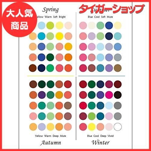 【セール中】【50枚組】パーソナルカラーカード はがきサイズ【春・夏・秋・冬】オリジナルデザイン