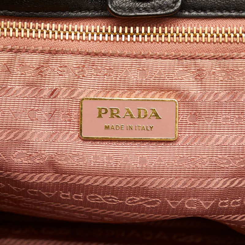 プラダ リボン BN1601 ブラック ナイロン レディース PRADA【1-0120552