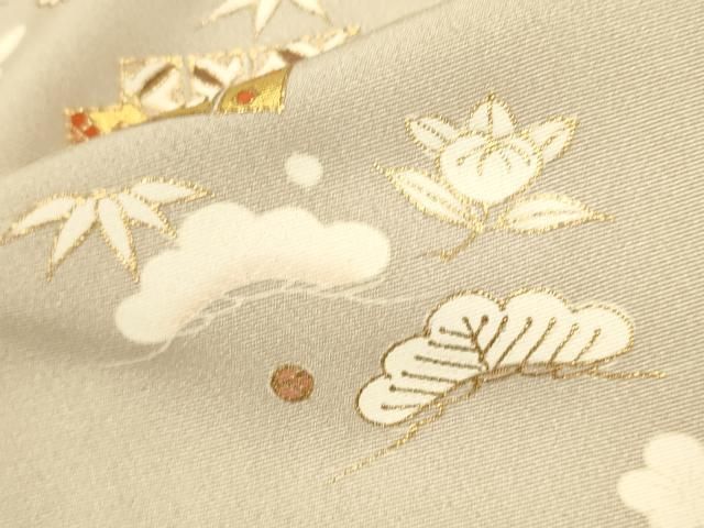 平和屋着物○銀座きしや 訪問着 駒刺繍 源氏香花文 金彩 正絹