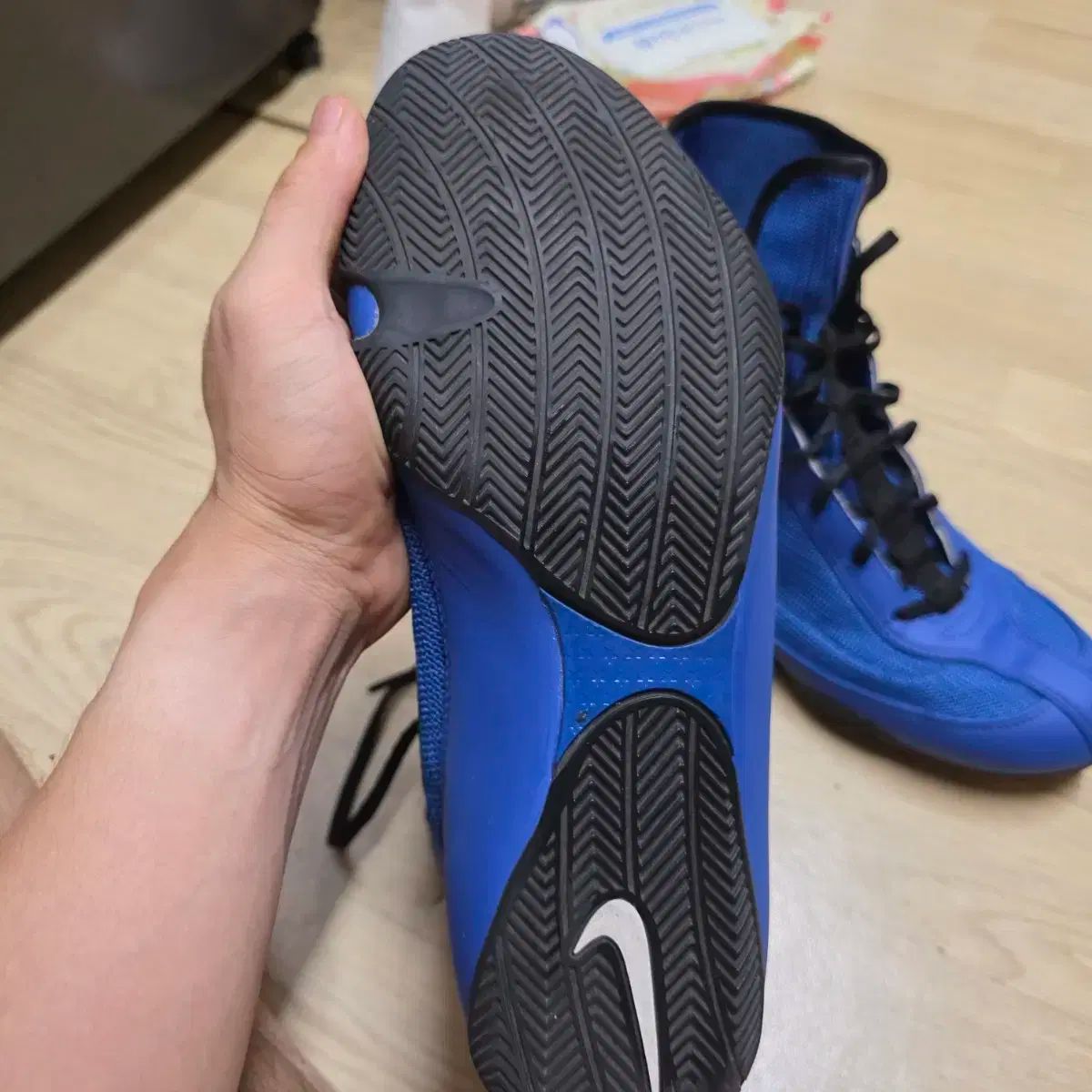 Nike ボクシングシューズ 青 マチョマイ2 27cm NIKE - NIKEナイキマチョマイ2ボクシングシューズの通販 by