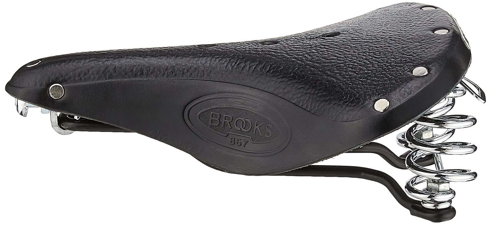 BROOKS(ブルックス) レザーサドル スプリングつきモデルB66のシングルレール版 B67 BLACK - 最安価格挑戦