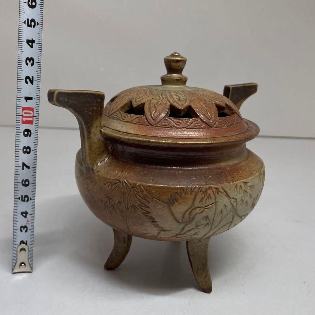 備前焼　三足香炉　東さ5-1213② 備前焼 三足香炉 東さ5-1213② - メルカリ