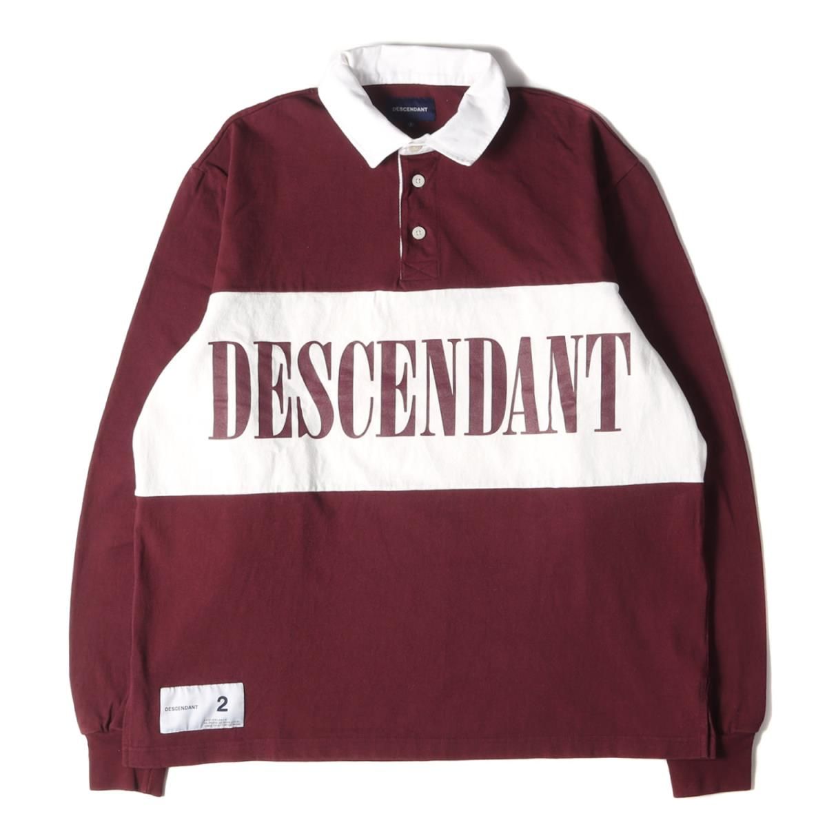 DESCENDANT ディセンダント ラガーシャツ 20SS ブランドロゴ PUBA POLO