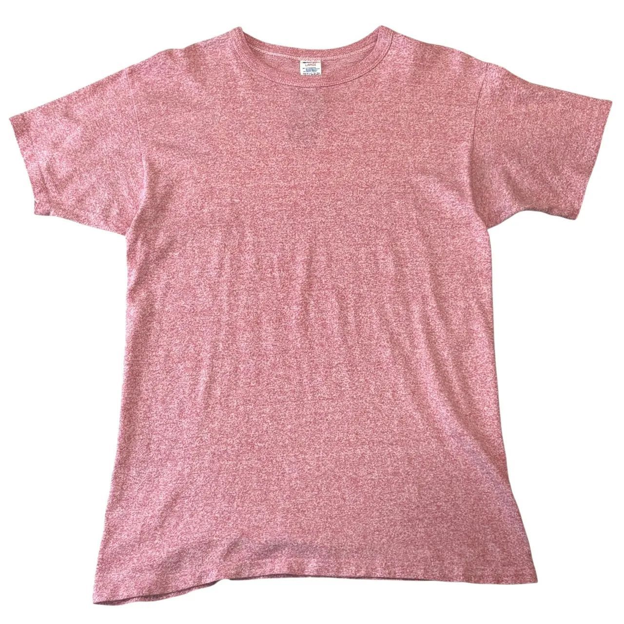 USA製 80s CHAMPION S/S TEE チャンピオン Tシャツ L アッシュピンク 