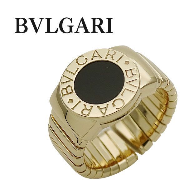 ブルガリ BVLGARI リング レディース ブランド 指輪 750YG オニキス ...