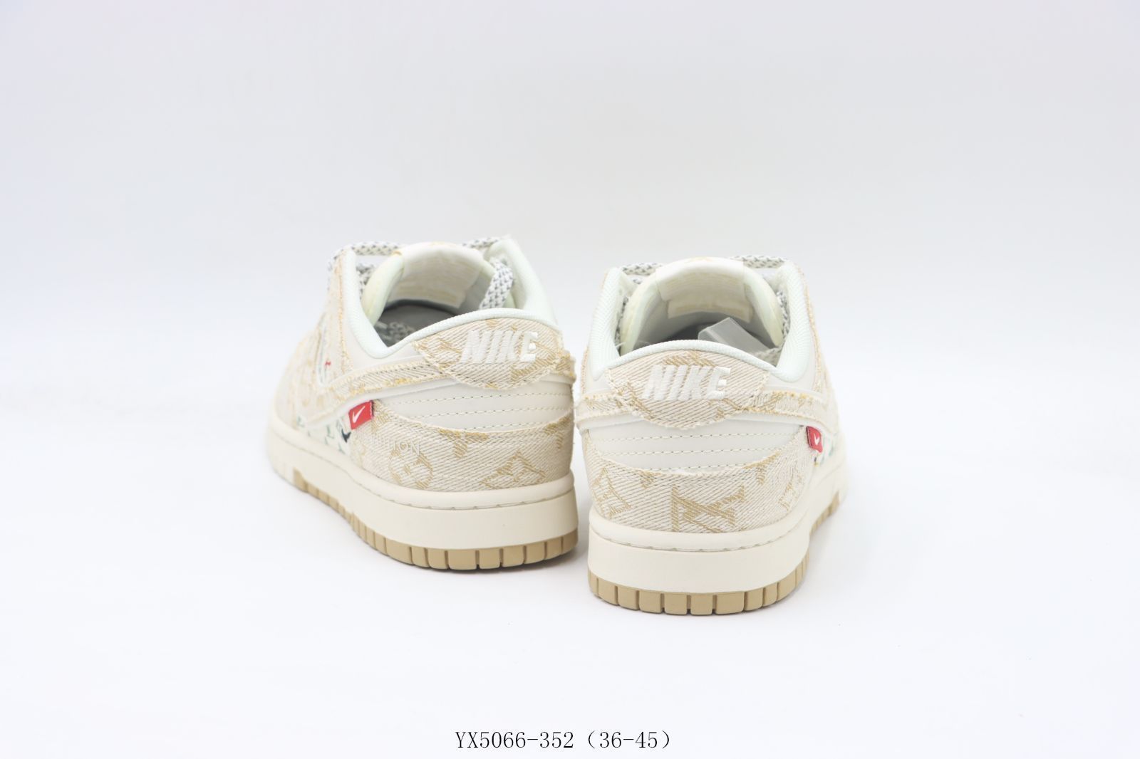  今日 NIKE ナイキ SB ローカットスケートシューズ ホワイトカーキルイ VuittonYX 5066-352-MM輸入 スニーカー キッズシューズ