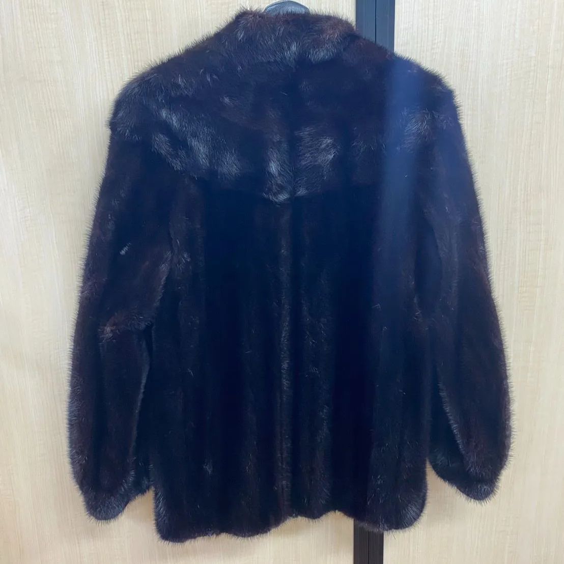 美品】サガミンク SAGA MINK 毛皮 ブラック BLACKリアルファー コート 