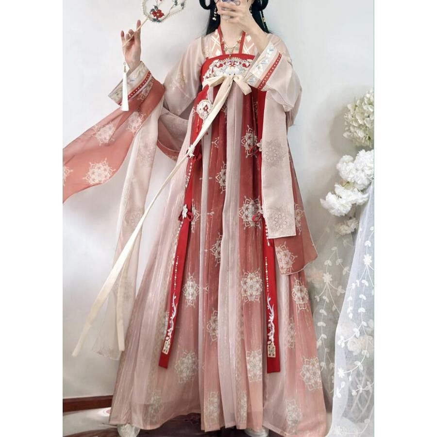 コスプレ衣装 豪華 華流 プリント中国古代宮廷衣装 唐装漢服 皇后貴妃