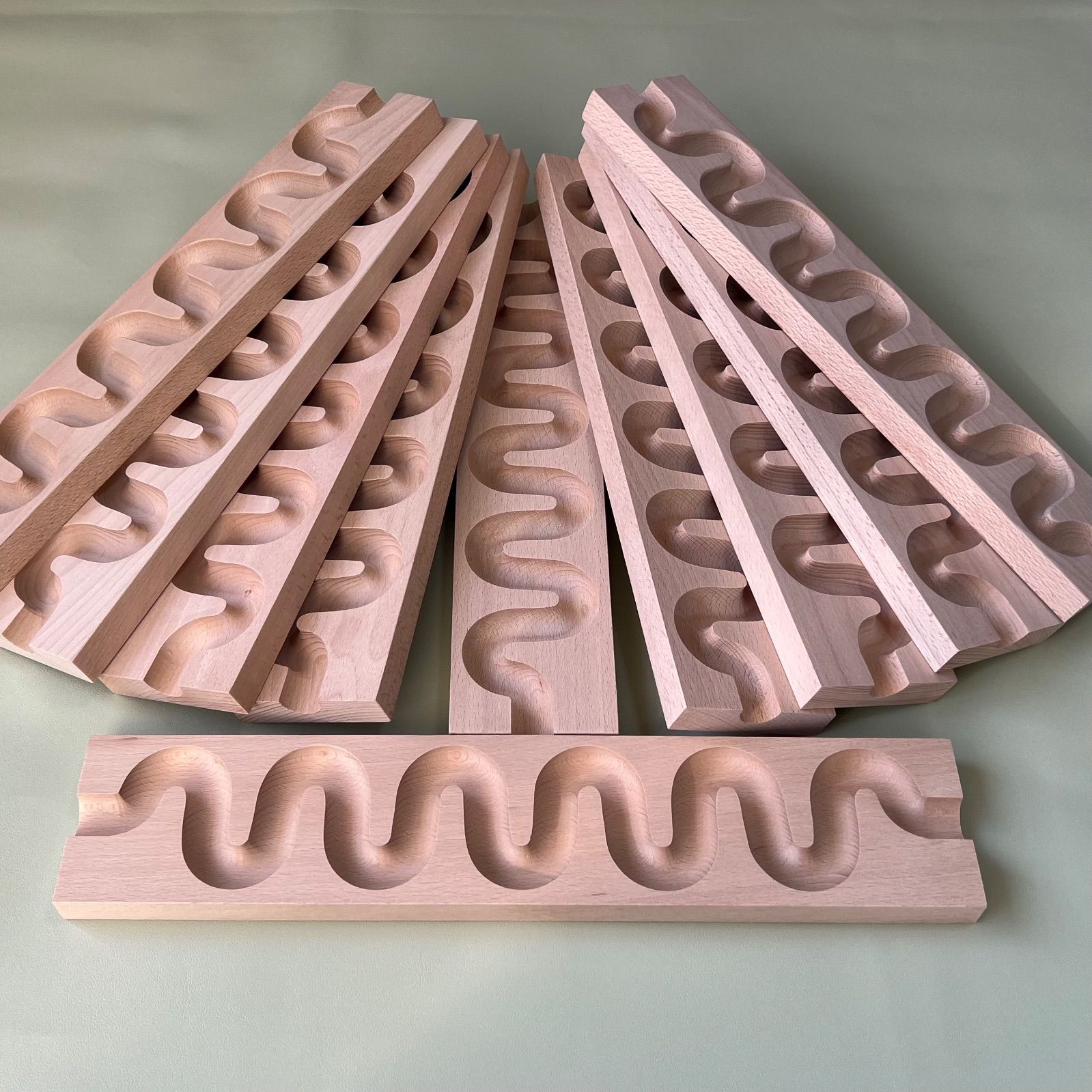 【10個セット】ビー玉転がし くねくねスロープ ピタゴラスイッチ