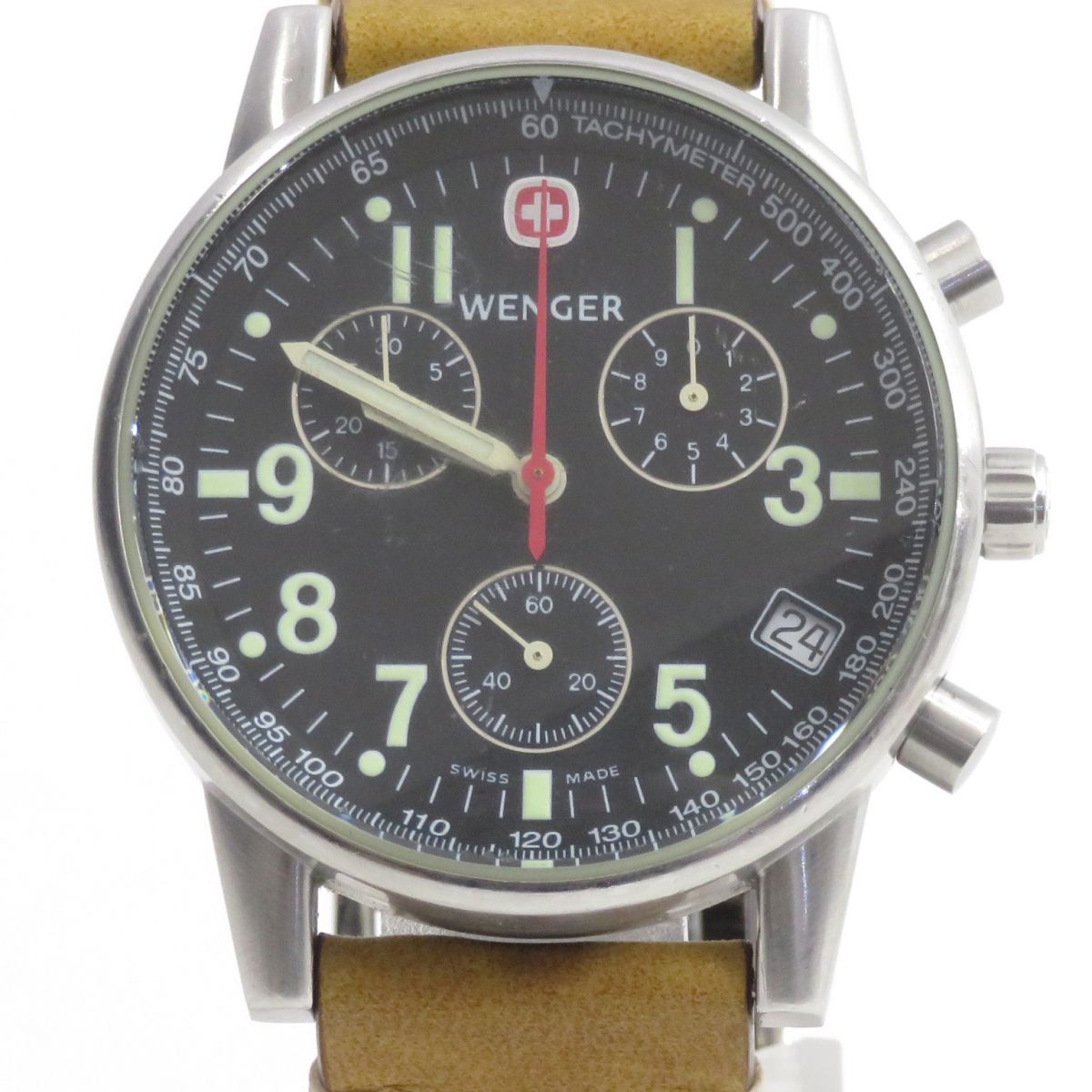 ウェンガー コマンド クロノ 7082X WENGER ウェンガー コマンドクロノ 7082X クオーツ 腕時計 ※中古