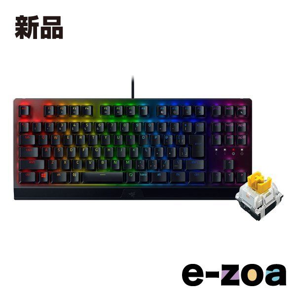 Razer レーザー BlackWidow V3 Tenkeyless JP - Yellow Switch ゲーミングキーボード テンキーレス RZ03-03491900-R3J1 2510126