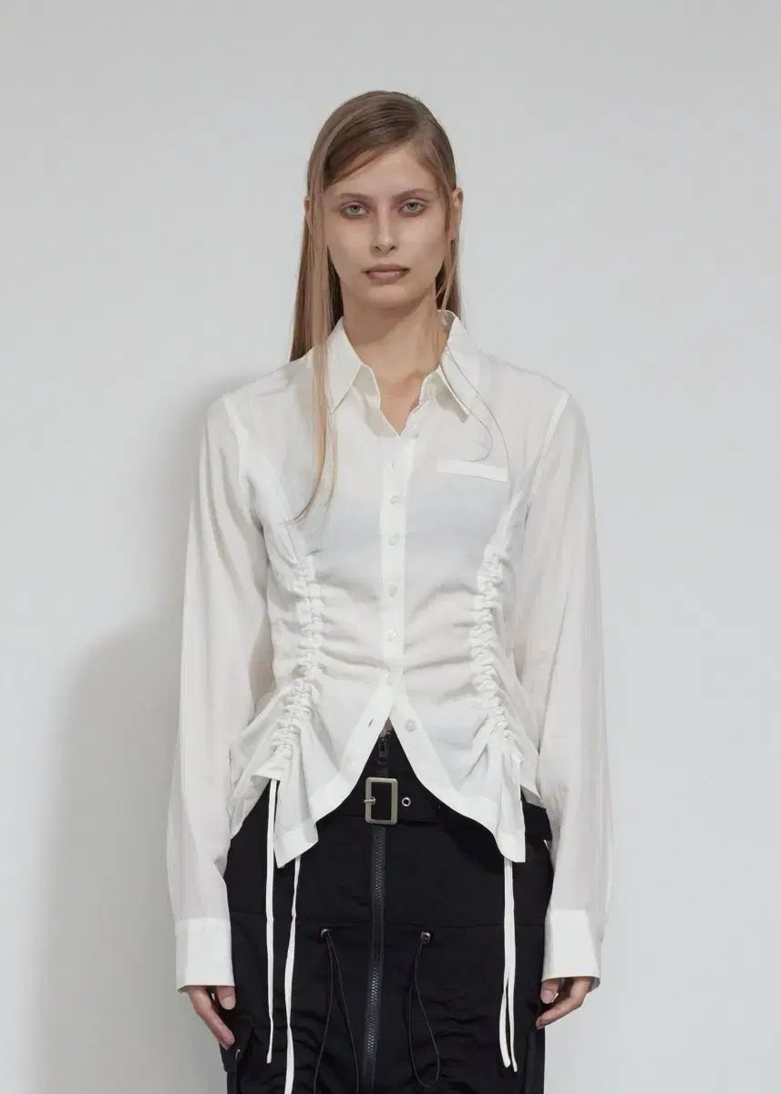 ボヘミアンソウル プリンセス LINE シャーリング シャツ アイボリー