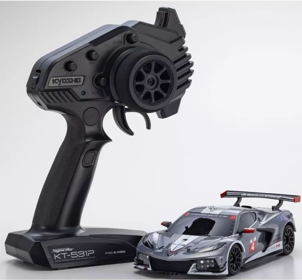 ラジコン MR04RWD r s シボレーコルベット C8.R ガンメタル ホワイト 32356GMW