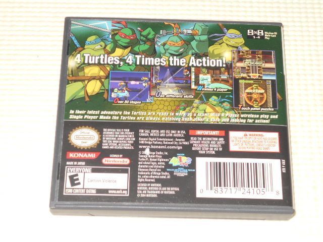 DS☆TEENAGE MUTANT NINJA TURTLES 3 MUTANT NIGHTMARE 海外版 北米版 