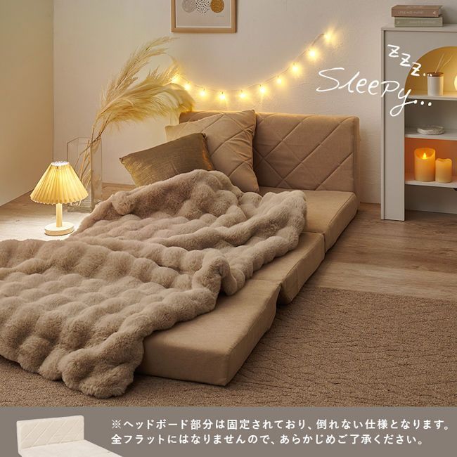 アウトレット ソファーベッド幅85cm クッション付 2人掛けソファー