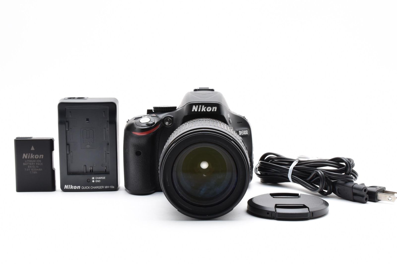 上 Nikon D5100 ボディ＋AF-S DX 18-135mm F3.5-5.6G セット 手ブレ補正 一眼レフ カメラ ニコン デジタルカメラ 動作 済 B945 B946