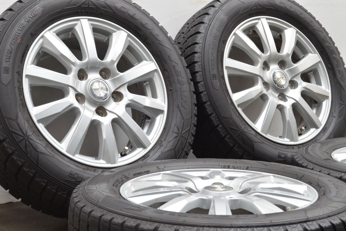 交換用に ジョーカー 15in 6J 53 PCD114.3 グッドイヤー アイスナビ6 195 65R15 ノア ヴォクシー エスクァイア ステップワゴン 可