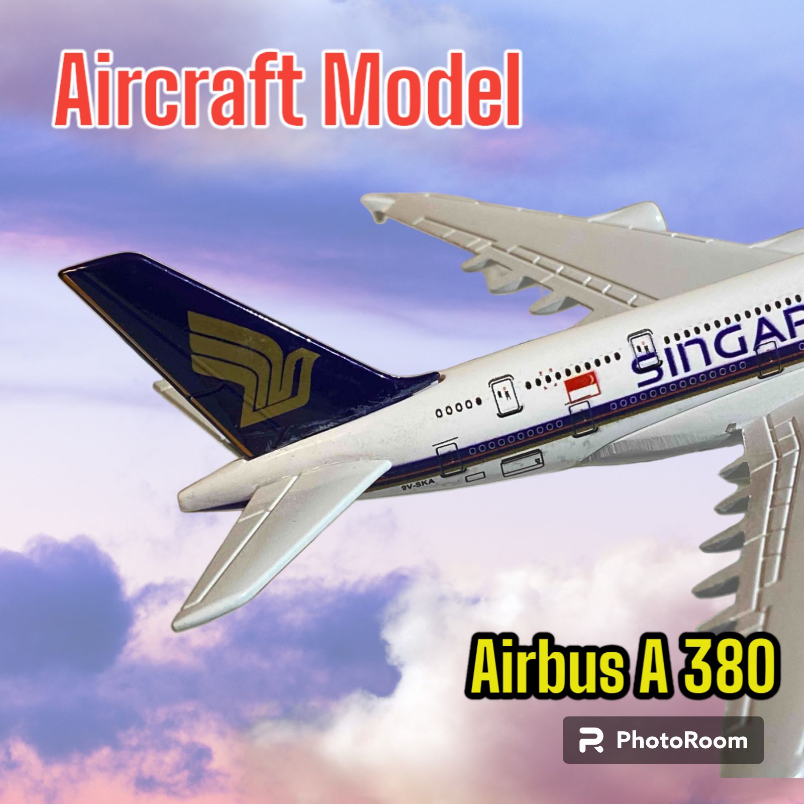 飛行機模型・新品】シンガポール航空 A380－800 全長14cm - メルカリ