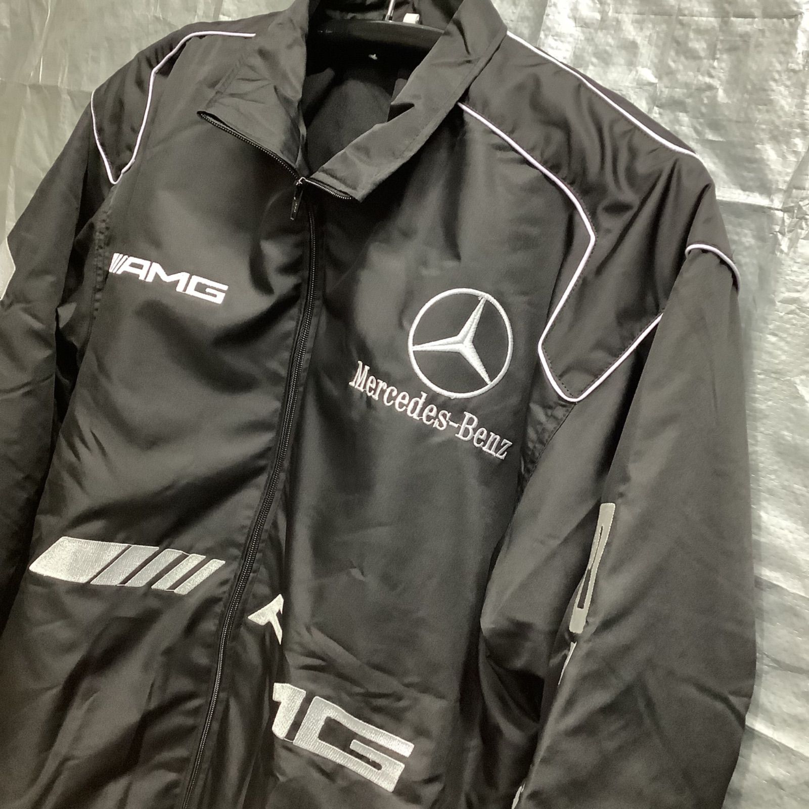 着丈73cmMercedes Benz レーシングジャケット XXL - ブルゾン 着丈73cmMercedes Benz レーシングジャケット XXL - ブルゾン