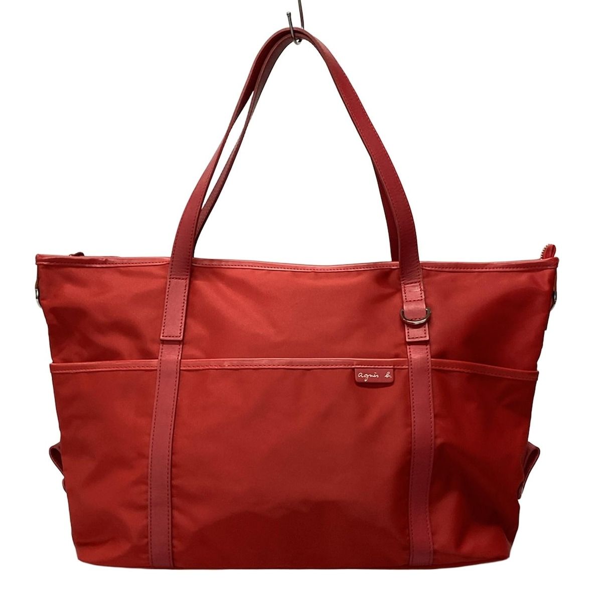□美品□2way アニエスベー ショルダーバッグ レッド レザー