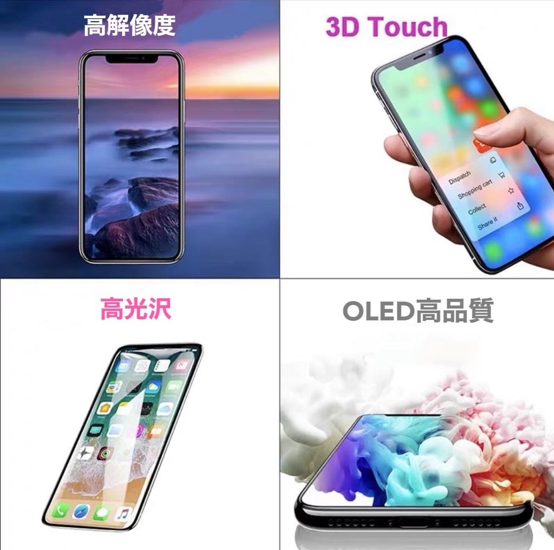 ☆GXフロントパネル☆OLED iPhone12/12Pro用｜防水シール付き - スマ