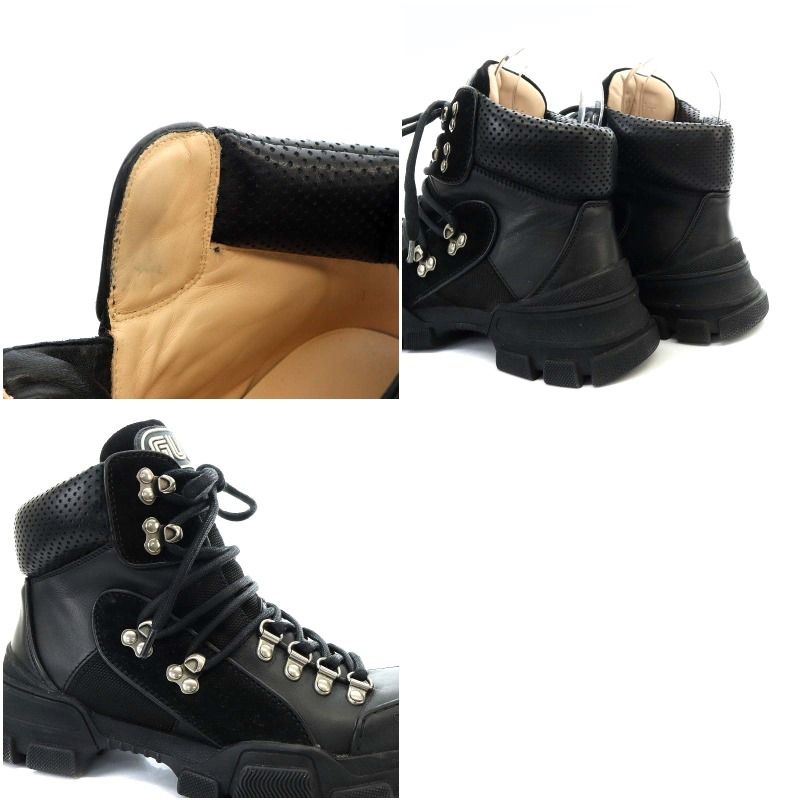 グッチ GUCCI SEGAコラボ レザー フラッシュトレック ハイトップ