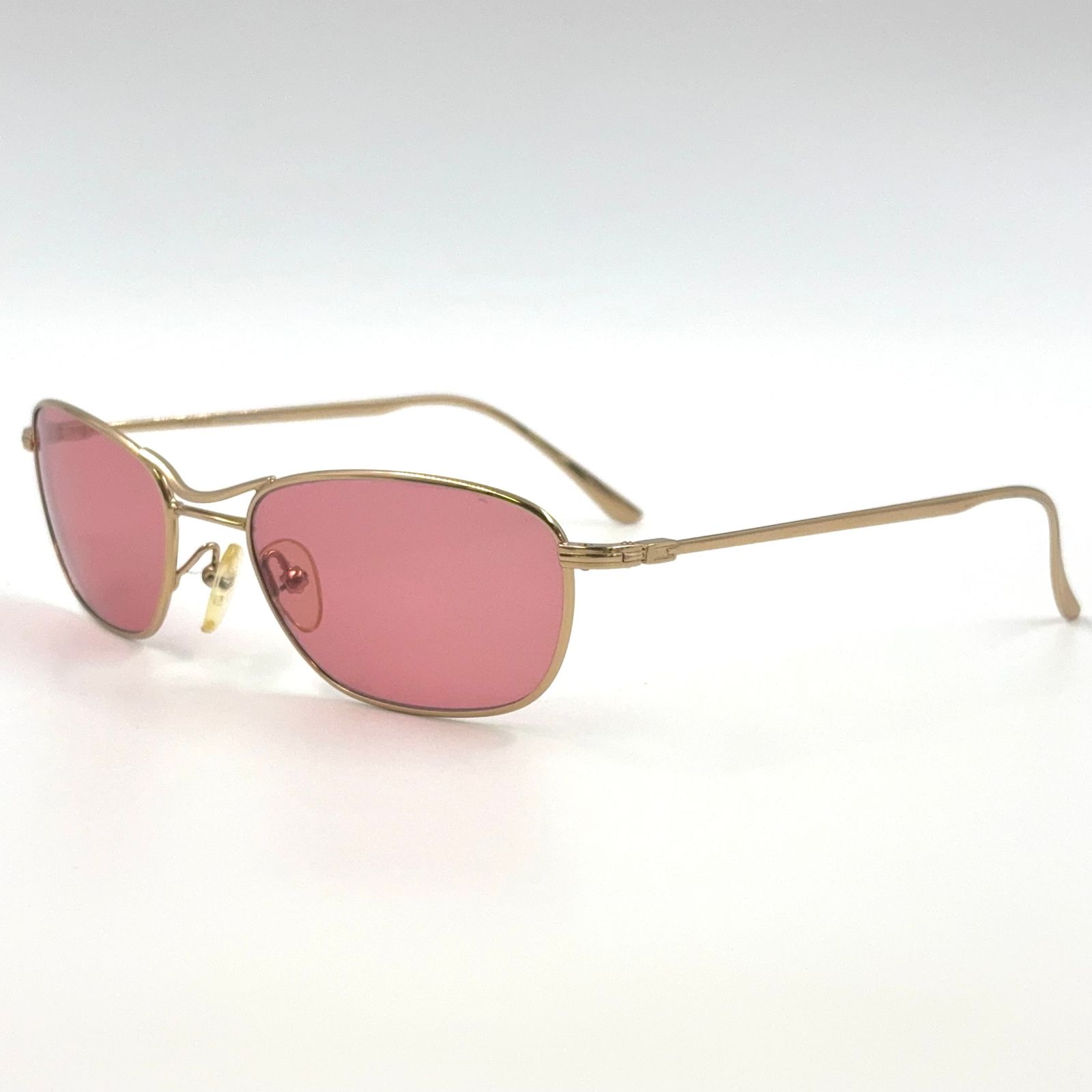 GUCCI GG1618 53□18 プラスチック×メタル ライトピンク サングラス ゴールド