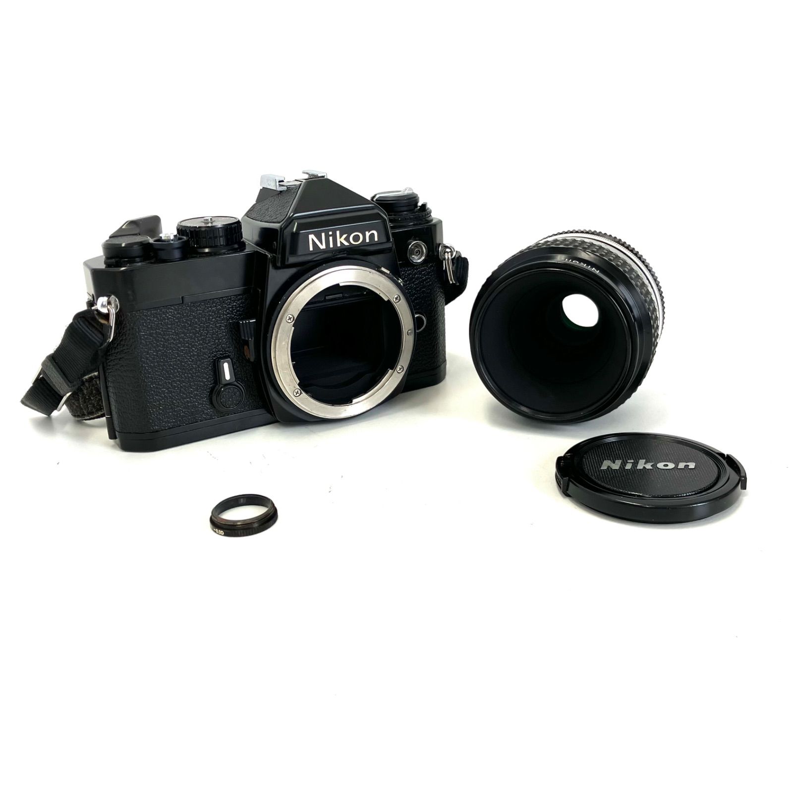585990】 Nikon FE / micro-Nikkor F3.5 55mm レンズセット 美品 
