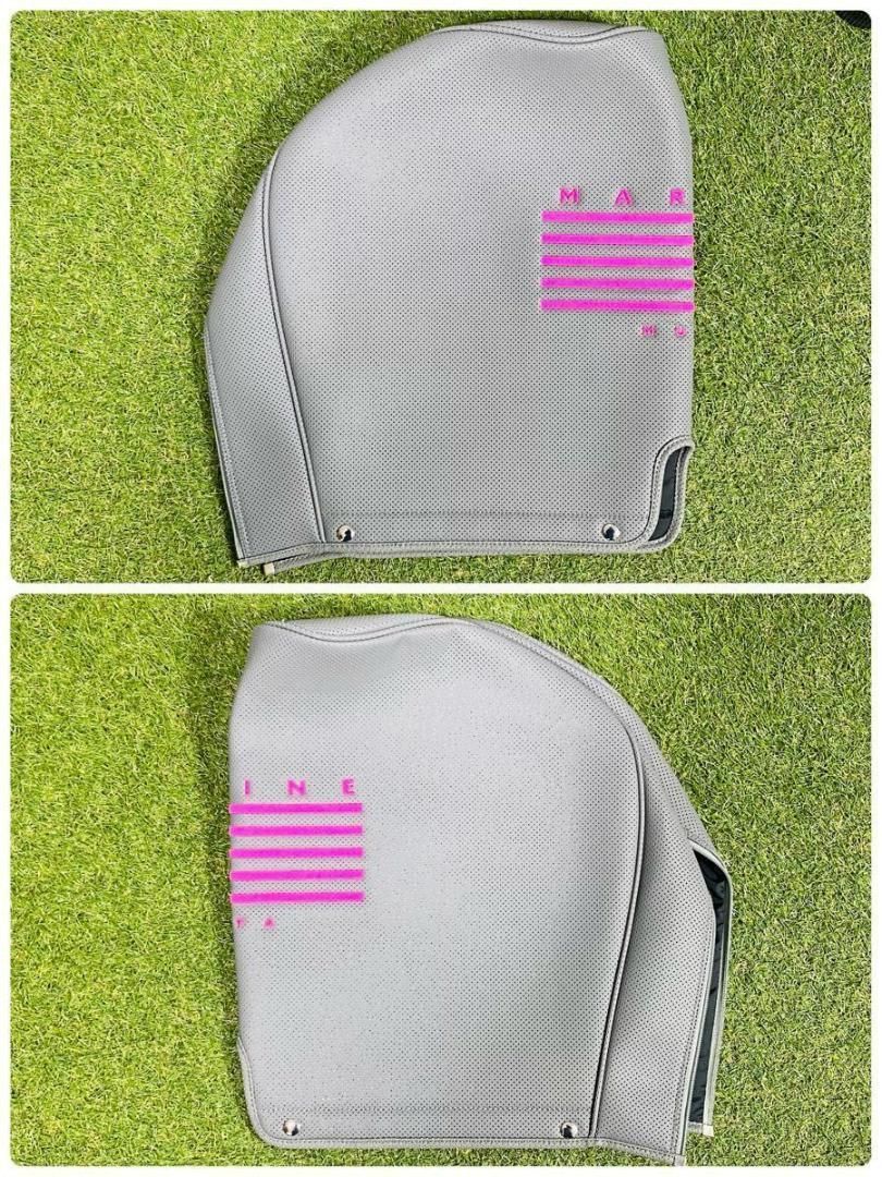 【完売モデル】未使用保管品 ムータマリン エシカルレザー キャディバッグ 完売モデル】未使用保管品 ムータマリン エシカルレザー