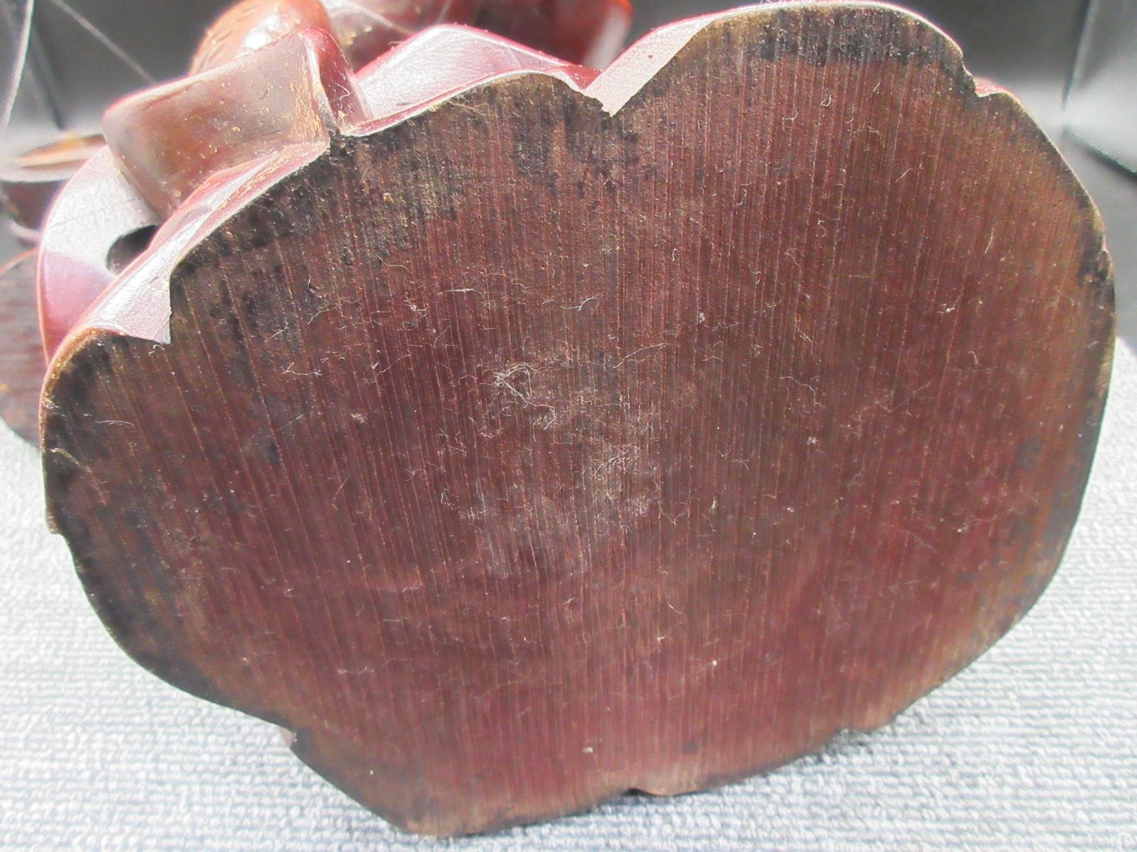 木彫り 天秤棒を担ぐ老人 東南アジア 民芸品 置物 (大) 骨董