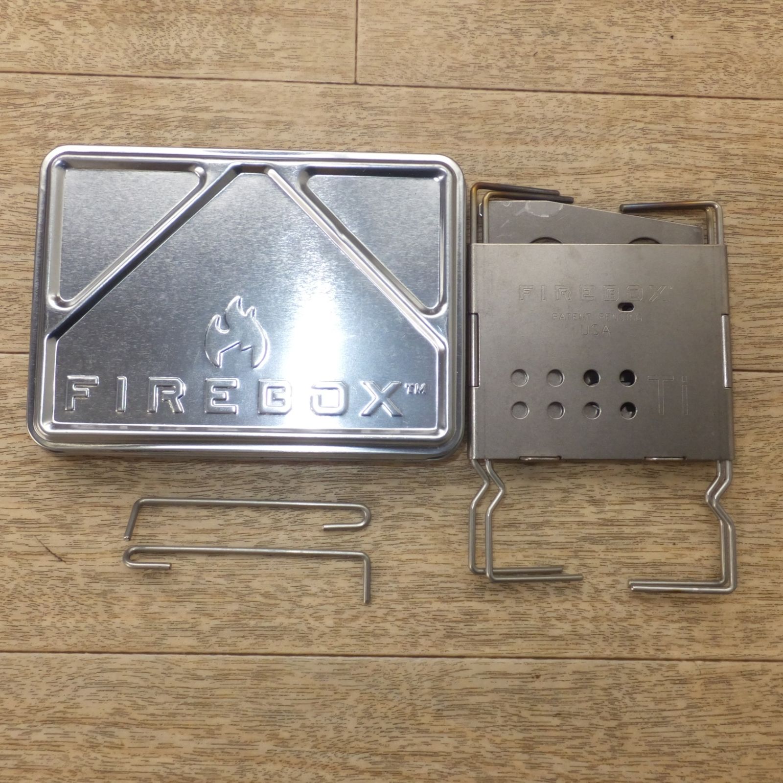 送料無料] 美品☆ファイヤーボックス FIREBOX ナノストーブ チタン Ti