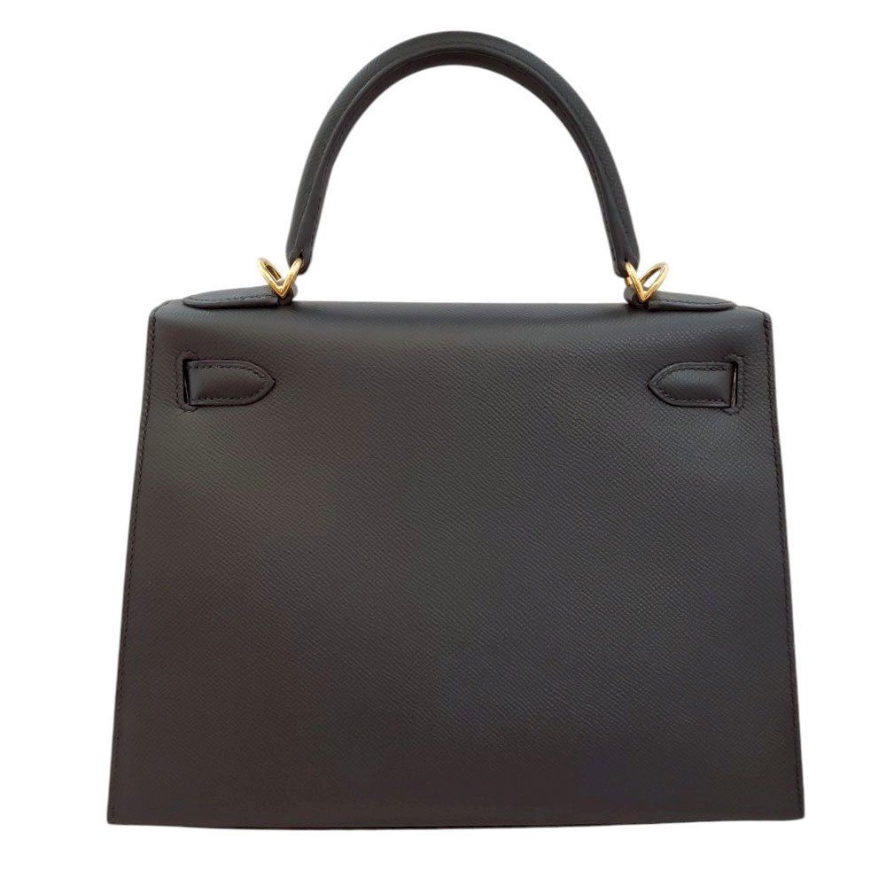 エルメス HERMES ケリー28 ノワール ボックスカーフ 外縫い 〇Z