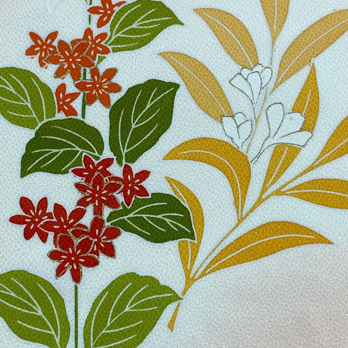 草花 金彩
