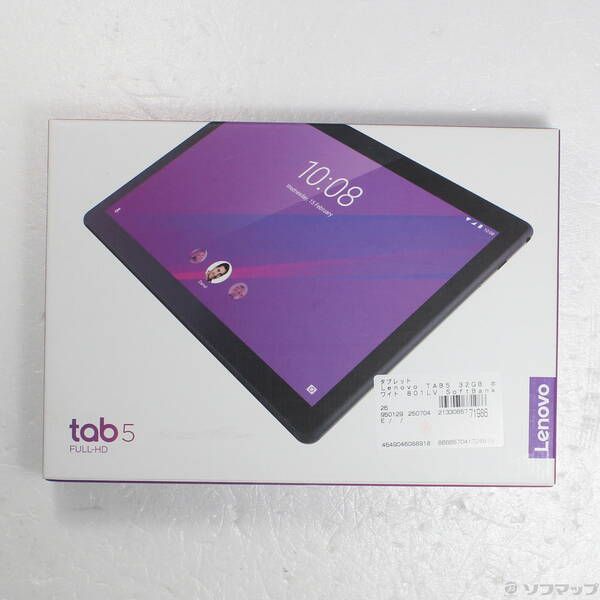 中古品〕 Lenovo TAB5 32GB ホワイト 801LV SoftBank【349