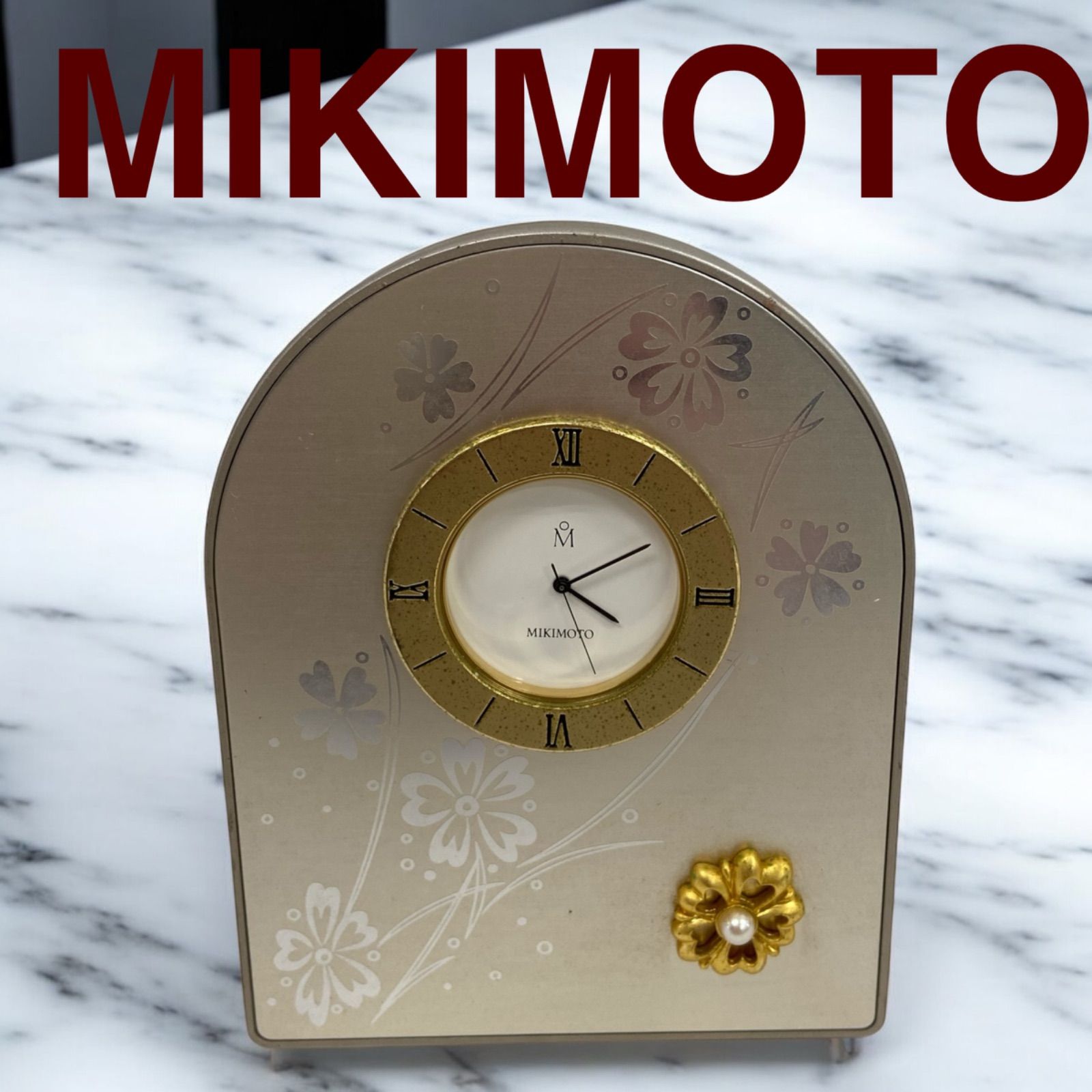 衝撃の激安コスパ・掘り出し物も MIKIMOTO】置き時計 - メルカリ インテリア時計