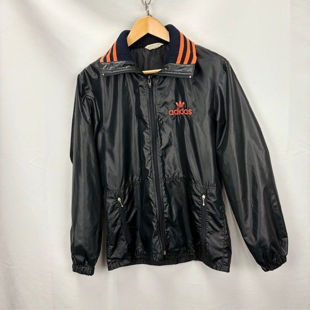 Adidas デサント 80年代 ナイロンジャケット サイズM ADS-280 襟 
