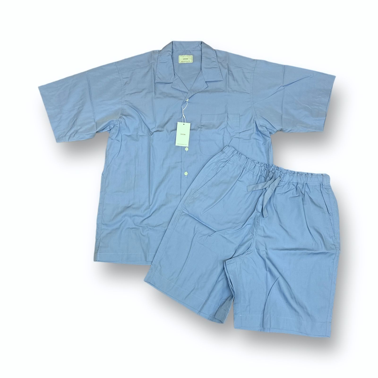 定価22000円 新品 EVCON SLEEPING SHIRT SET UP スリーピングシャツ セットアップ エビコン 231-91301  サックスブルー 3 60820A6 - メルカリ