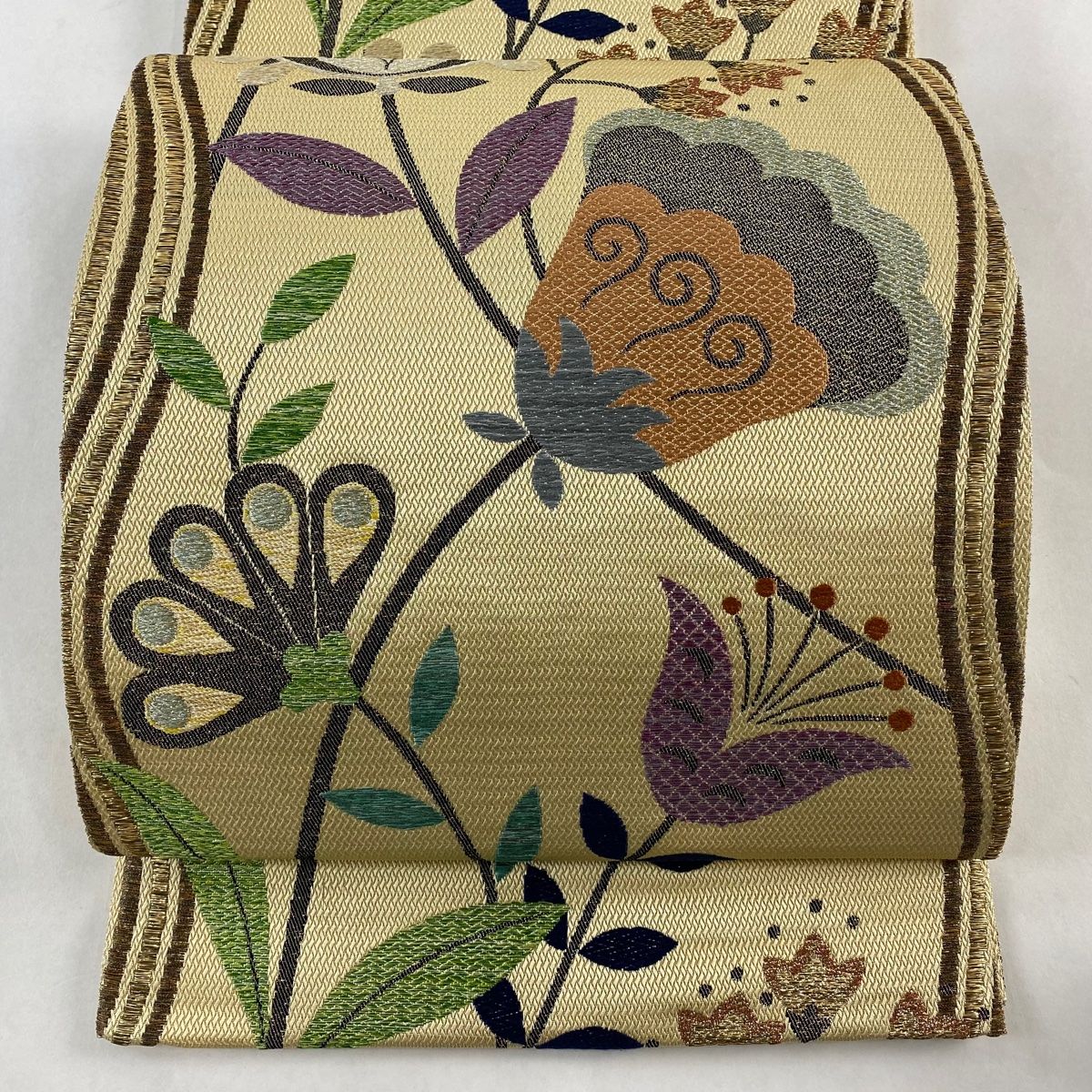 O0699 美品 逸品 希少 洛風林 正絹 本袋帯 O0291 美品 逸品 希少 洛風林 正絹 袋帯（洛風林の着物・帯の