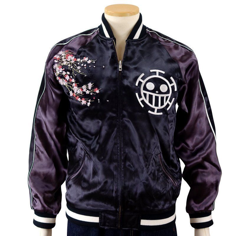 トラファルガー・ロー 刺繍 スカジャン ONE PIECE × Switch Planning