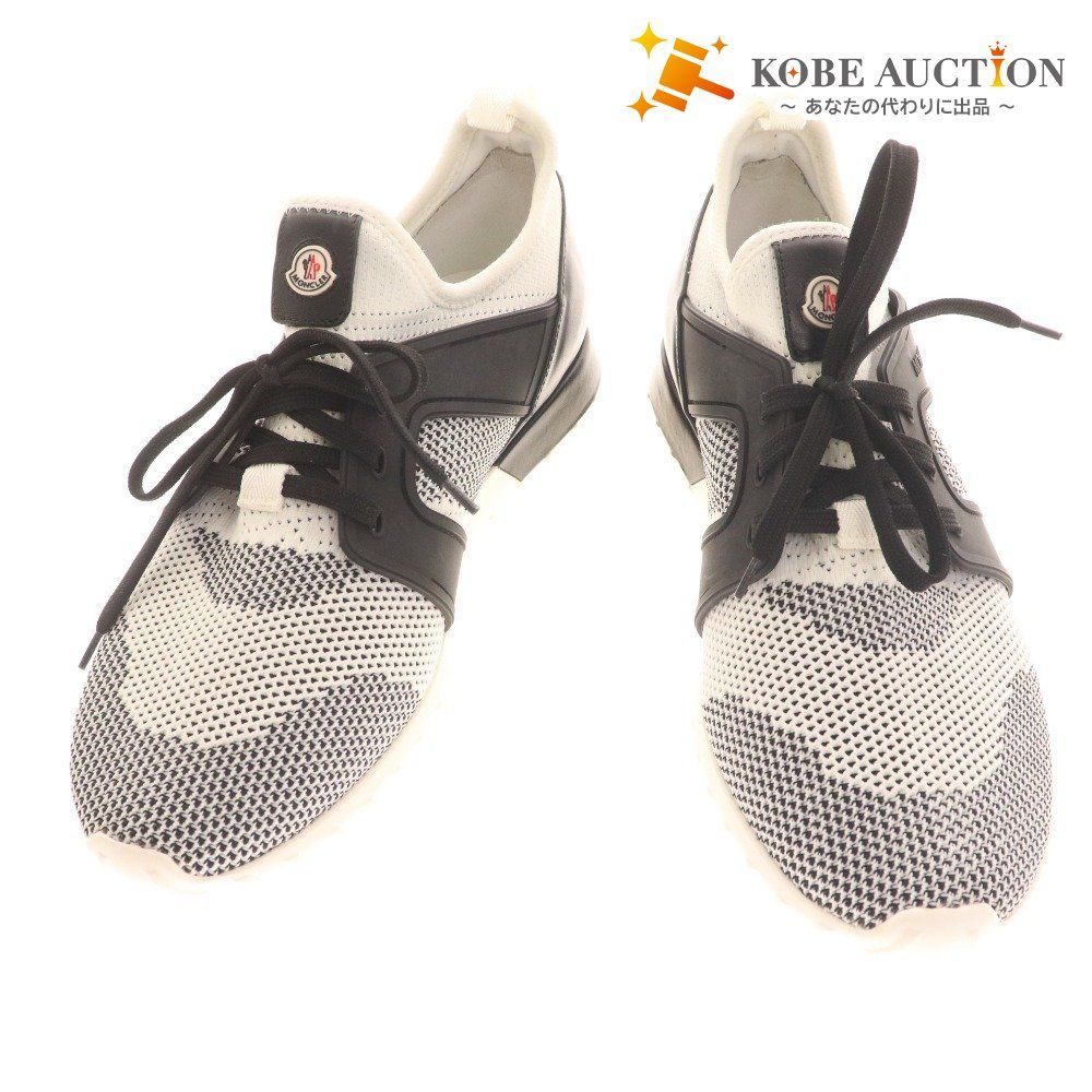 □ モンクレール スニーカー 靴 メンズ 44 ブラック ホワイト 付属品