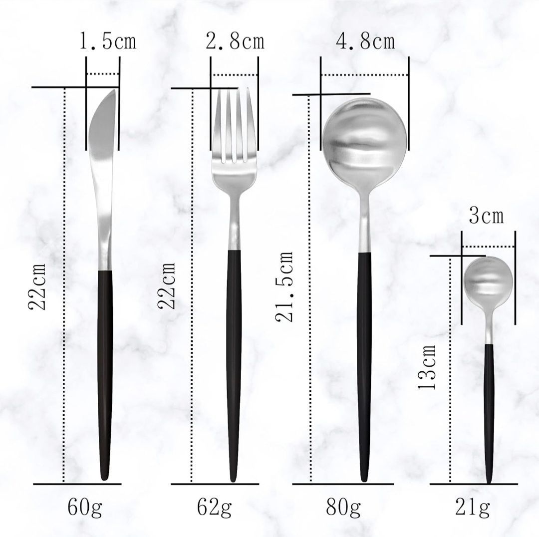 フラコレ】 ポルトガル風 モダン カトラリーセット 基本の4点 セット