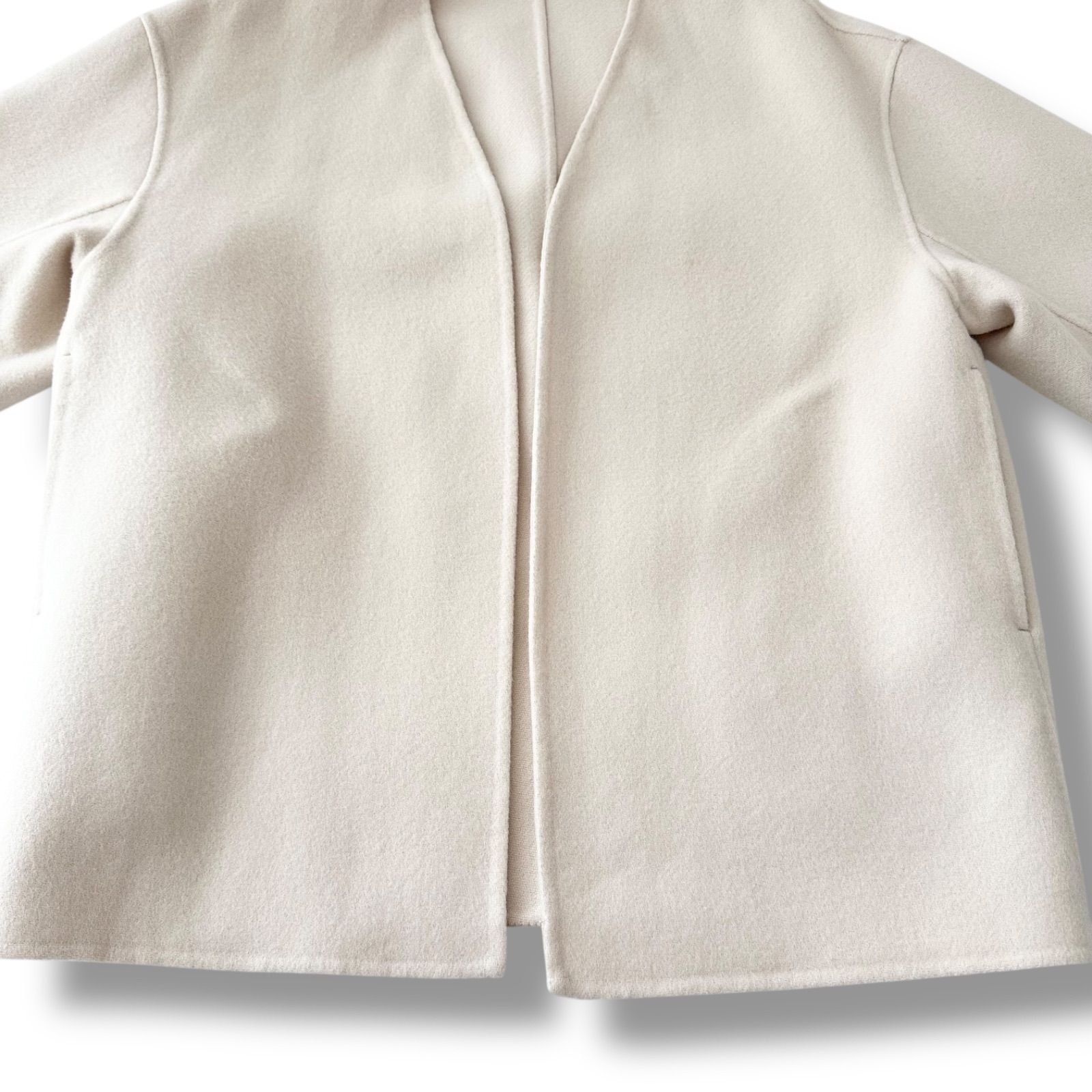 23区 小さいサイズ MANTECOリバー ショートコート ライトベージュ サイズ30 2021AW SIROKUMA-CORPORATION_COM