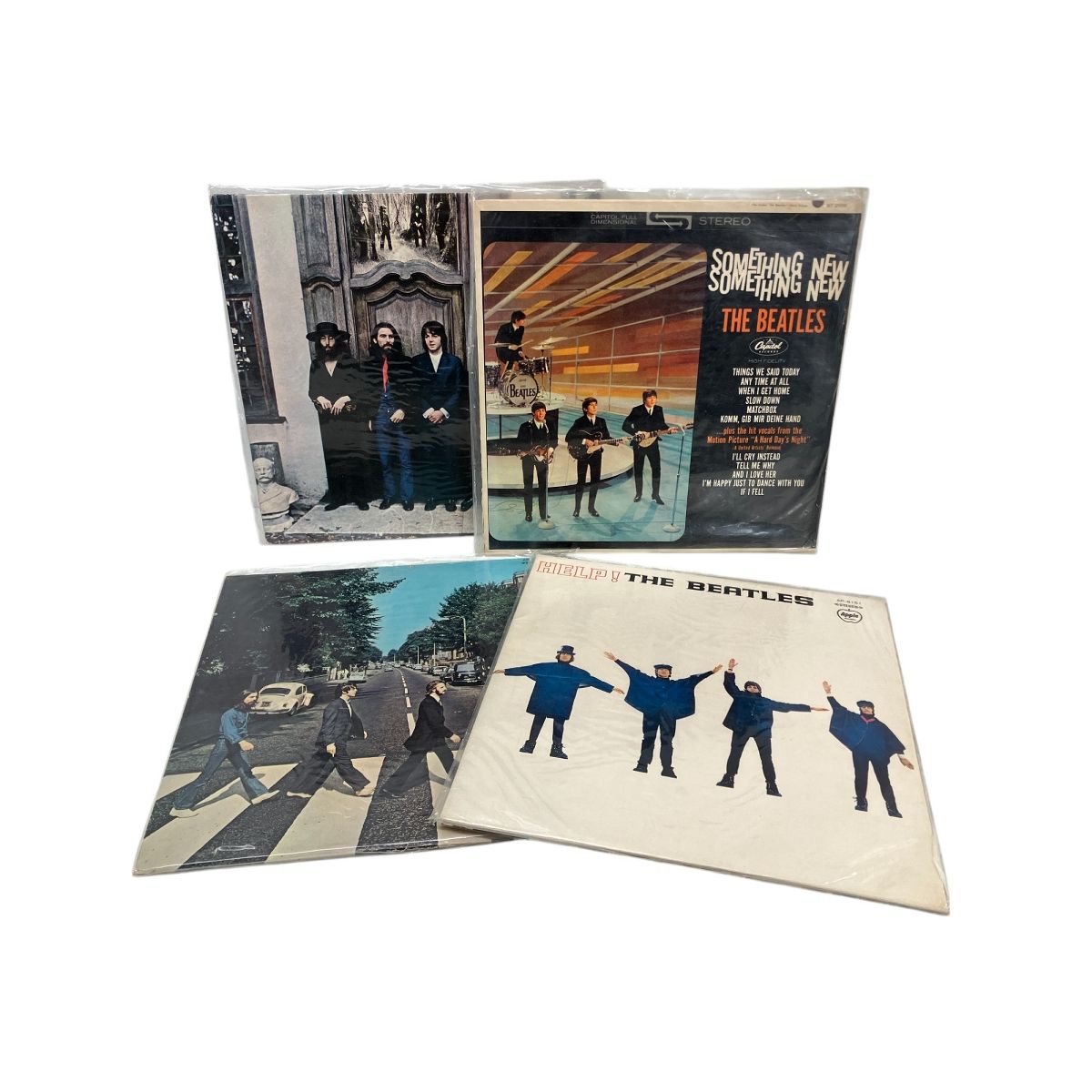 The Beatles ビートルズ Help!|Abbey Road|SOMETHING NEW|Hey Jude 4枚セット レコード ジャンク W9958406