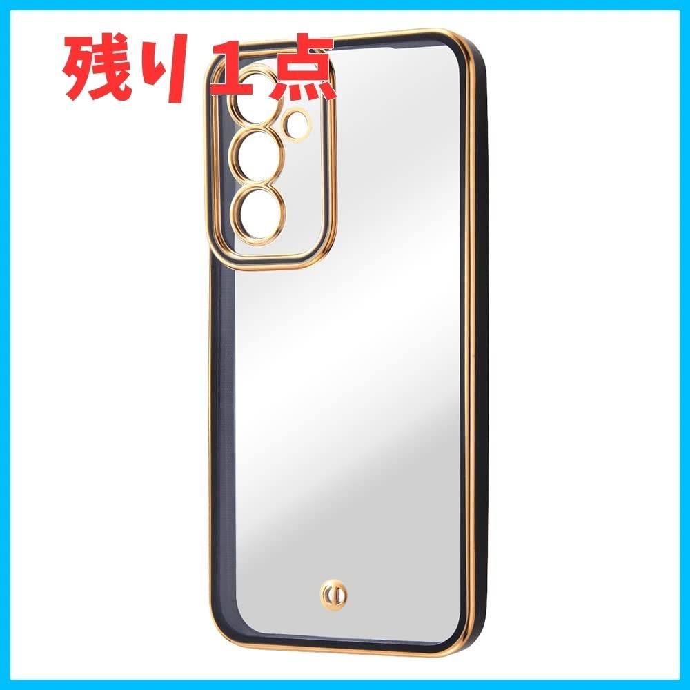 【特価商品】ソフト 耐衝撃 SCG21 SC-53D ケース ケース 5G A54 メッキ加工/ブラック/ゴールド Galaxy デジタルアルキミスト